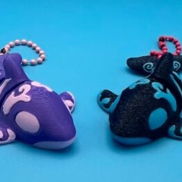 Tribal Orca Keychain