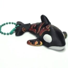 Tribal Orca Flexi Keychain - Multicolor
