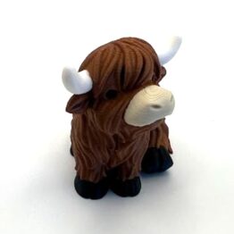Highland Cow Keychain