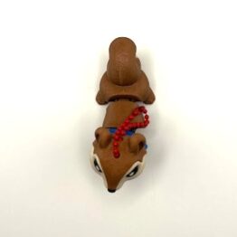 Squirrel-Keychain-Blue-Scarf-Top