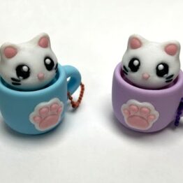 Clicky Kitty Paw Coffee Keychain