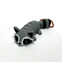 Raccoon Flexi Keychain