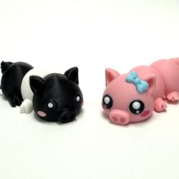 Pig Flexi Keychain