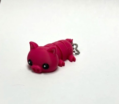 Pig Flexi Keychain