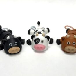 Cow Flexi Keychain