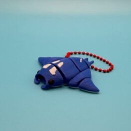 Manta Ray Flexi Keychain