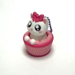 Cat-in-a-Basket Clicker Keychain