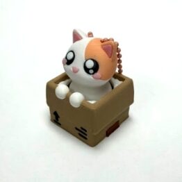 Cat-in-a-Box Clicker Keychain