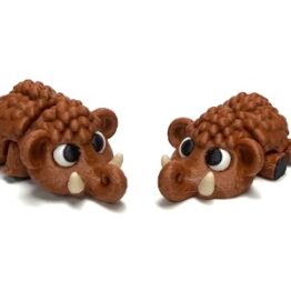 Woolly Mammoth Flexi Keychain