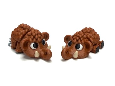 Woolly Mammoth Flexi Keychain