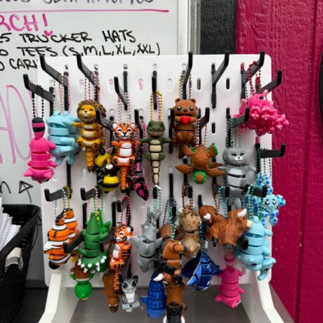 Keychain Display Stand with Magnetic Base- Holds over 70 animals!