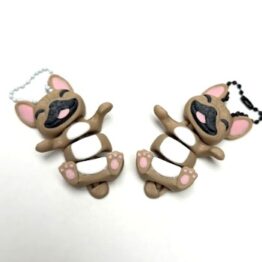 French Bulldog Flexi Keychain