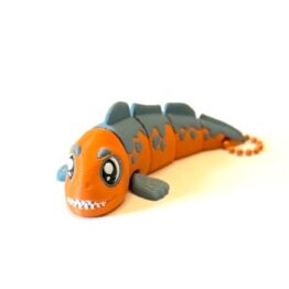 Wolf Eel Fish Flexi Keychain