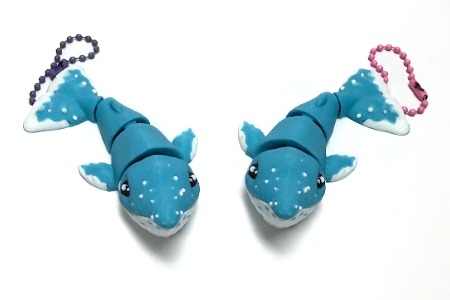 Humpback Whale Flexi Keychain
