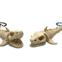 Shark Skeleton Flexi Keychain