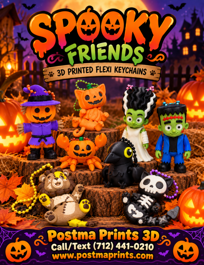 Halloween Flexi Keychains