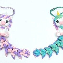 Unicorn Fluffy Tail Flexi Keychain
