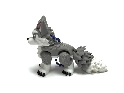 Gray Wolf Flexi Keychain - Image 4